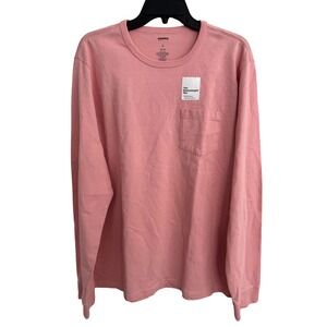 Sonoma Goods For Life Mens Long‎ Sleeve Heavyweight Pocket Tee Shirt L